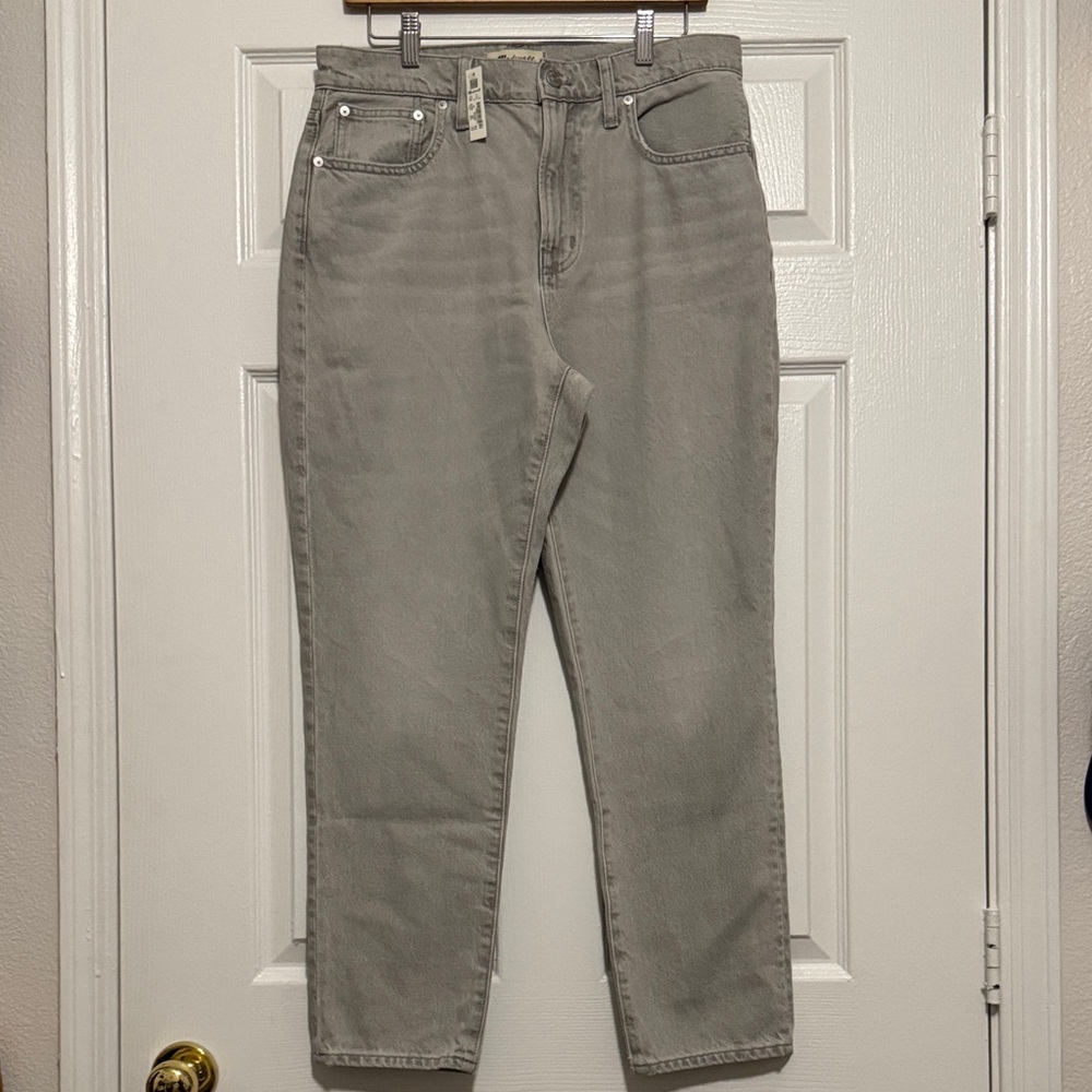 NWT Madewell Women's Straight Leg Jeans - Gray - Picture 5 of 7